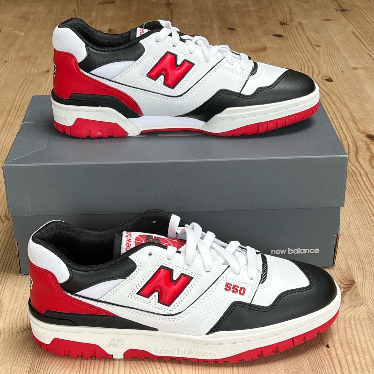 New Balance 550 red UK Size 8 Condition Brand. Depop