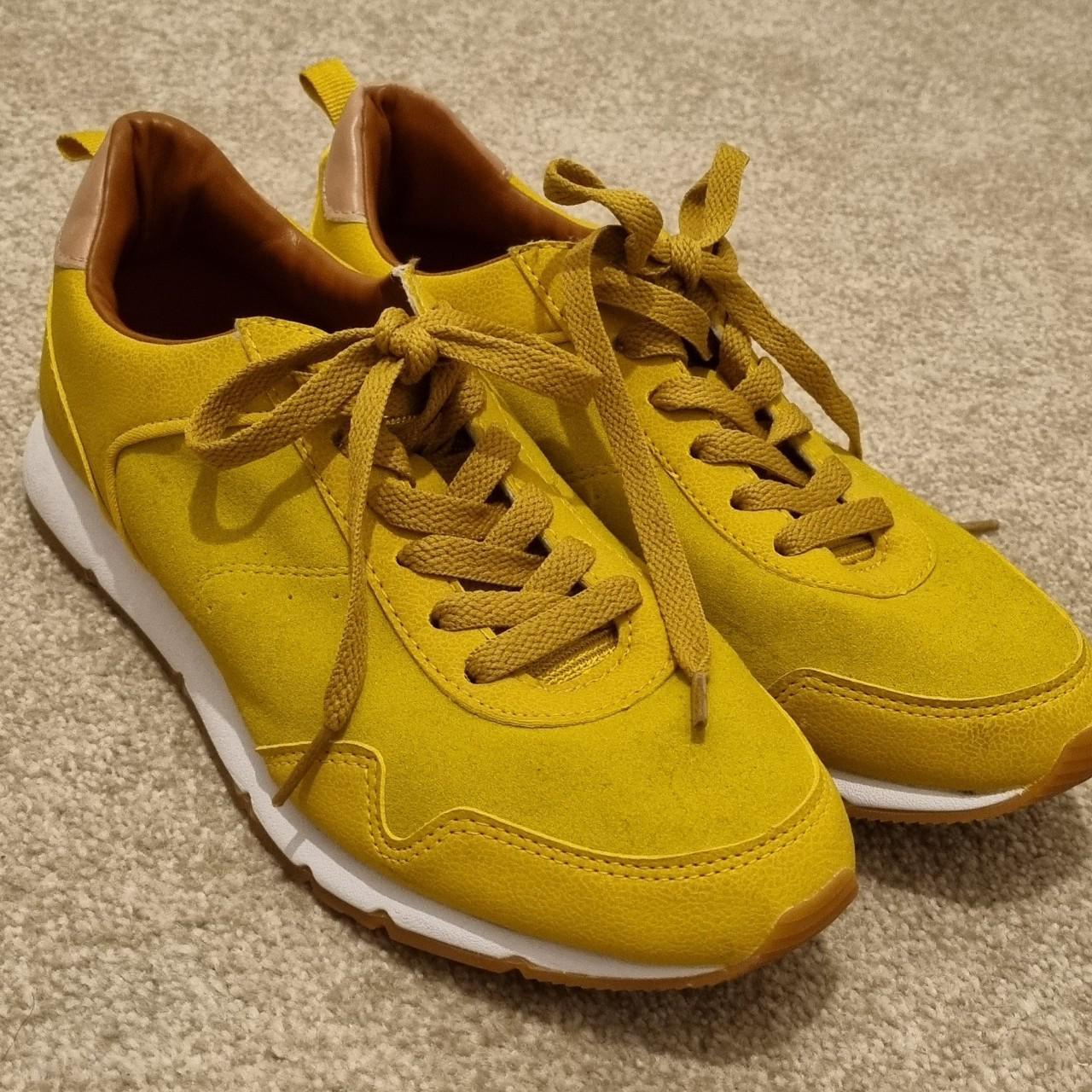 Ladies yellow sales trainers