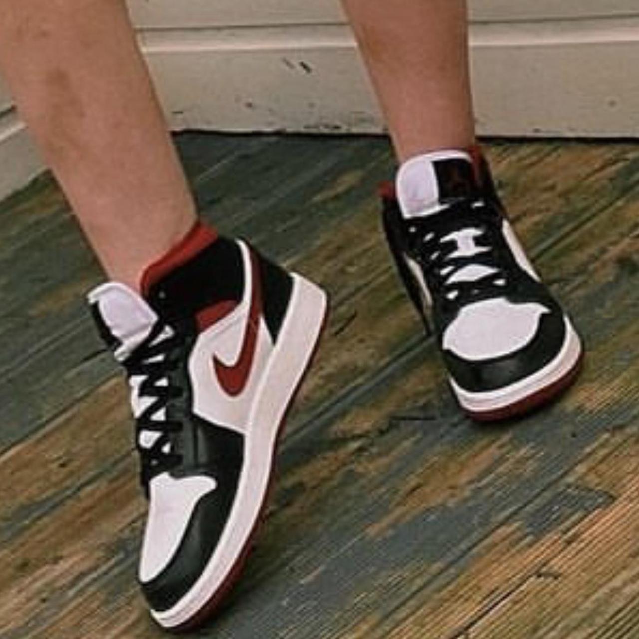 red white & black jordans