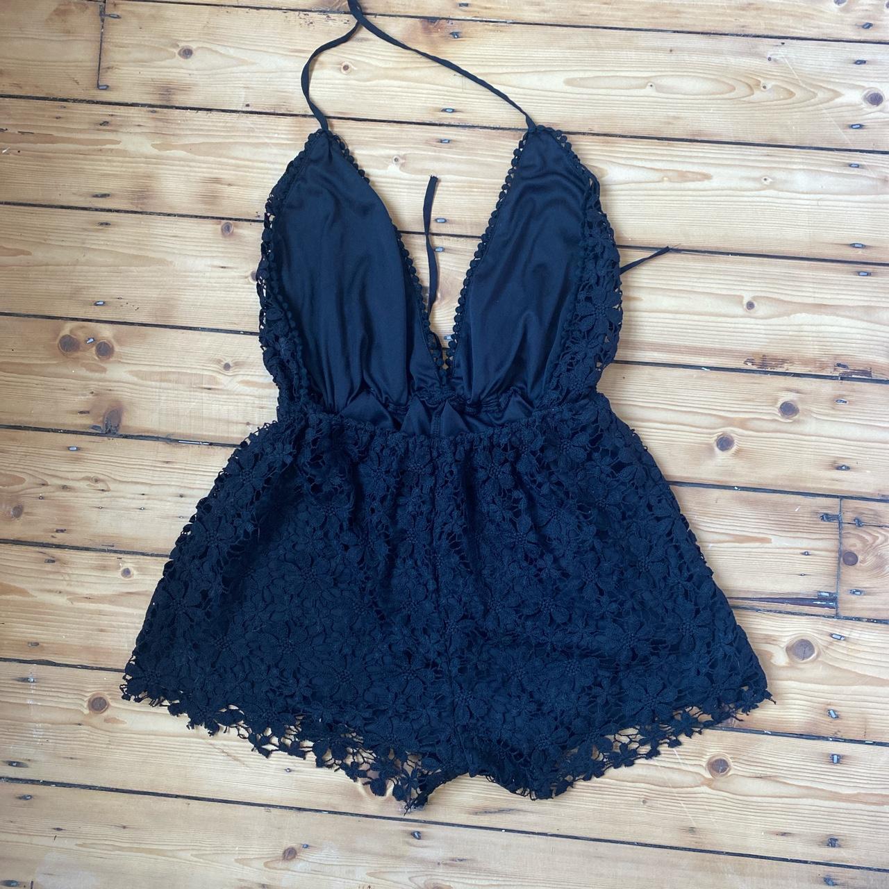 Missguided Women's Black Playsuit-romper | Depop