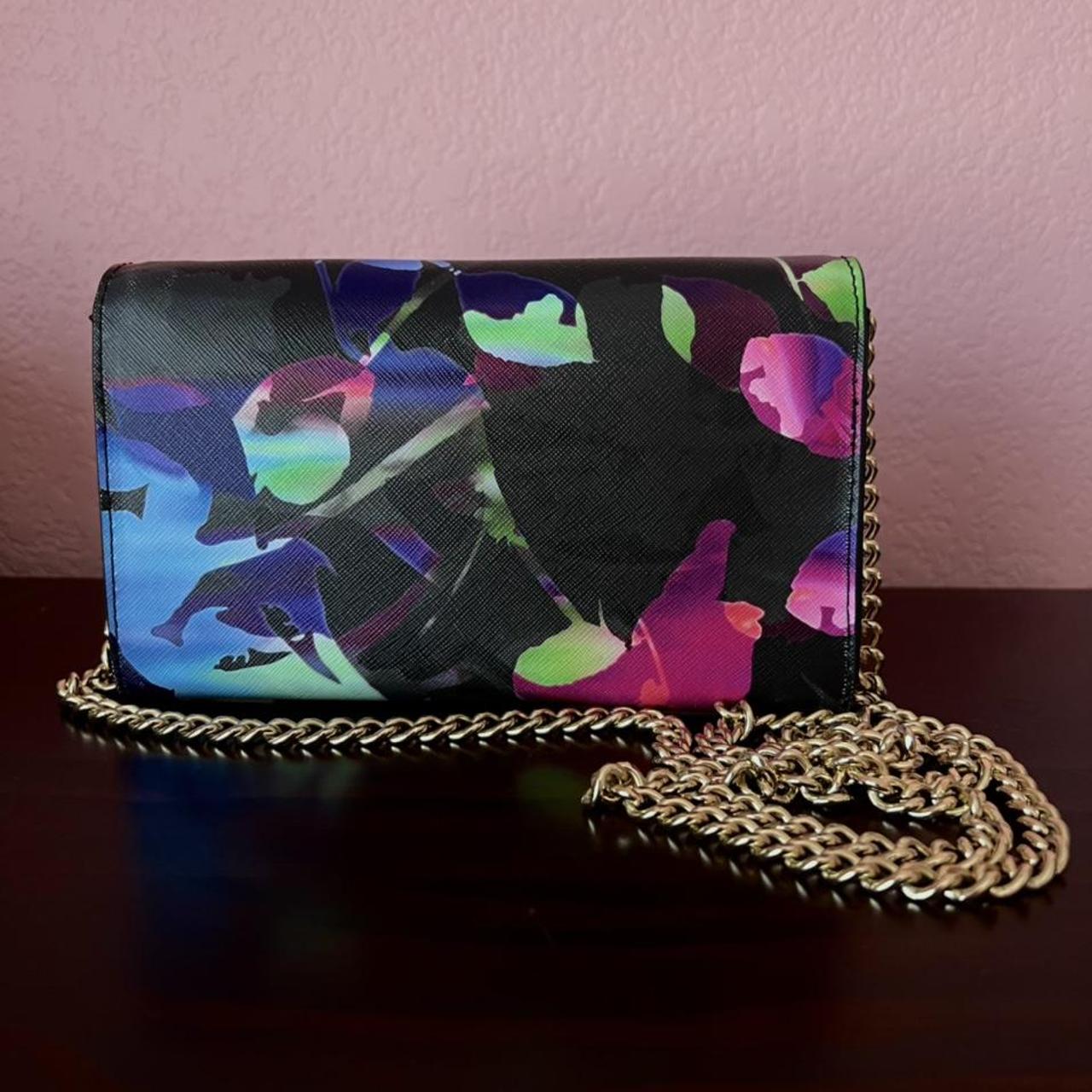 Trina Turk trifold wallet chain purse! Floral... - Depop