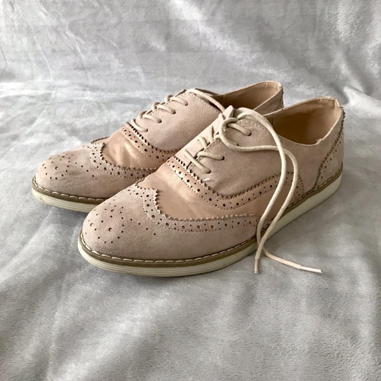 rose gold brogues