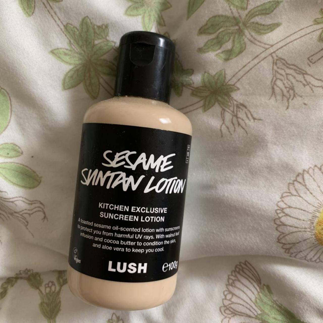 sesame suntan lotion lush