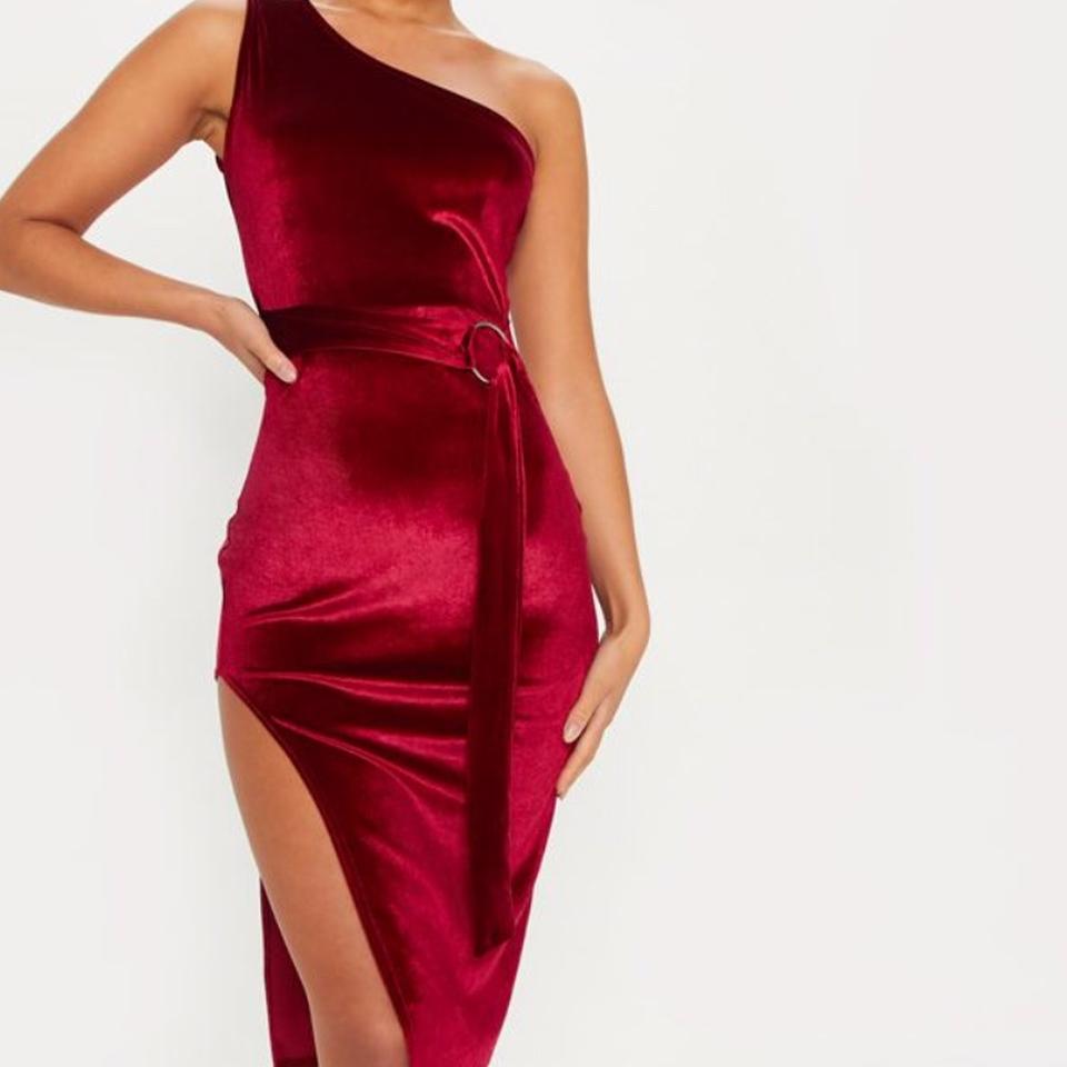 Red velvet dress deals pretty little thing