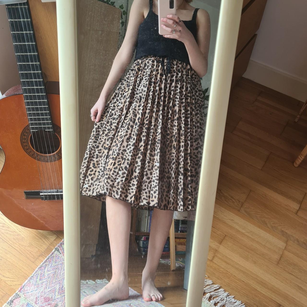 Zara Leopard Print Midi Skirt So Gorgeous And Depop