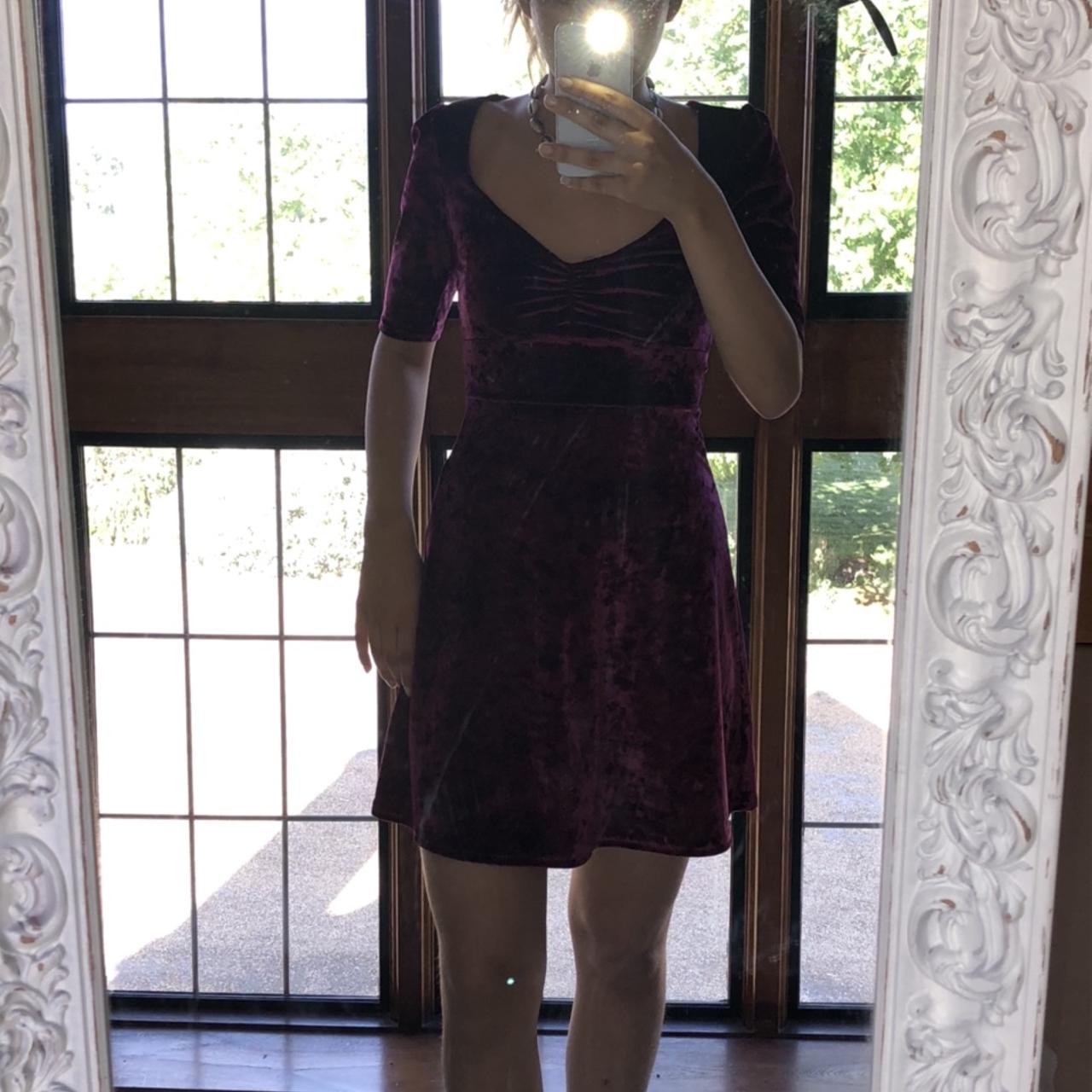 Urban outfitters clearance red velvet dress