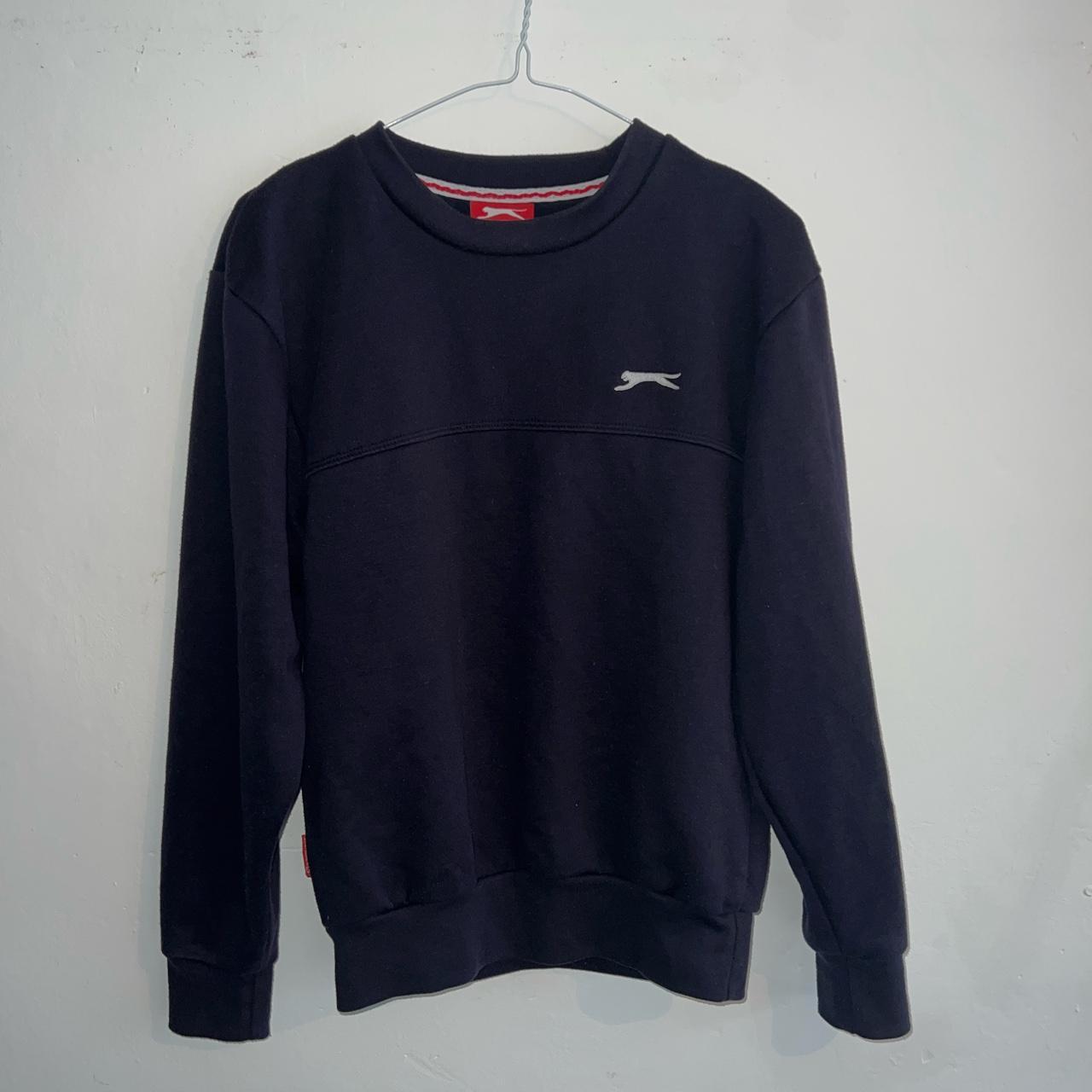 Navy blue slazenger sweatshirt #slazenger... - Depop