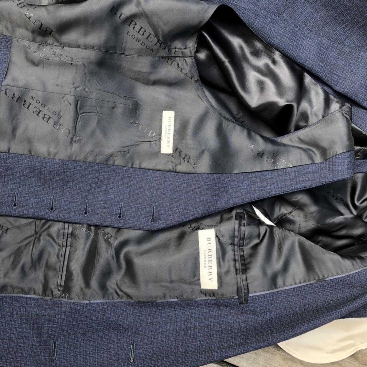 3 piece Burberry suit. jacket trousers and waste