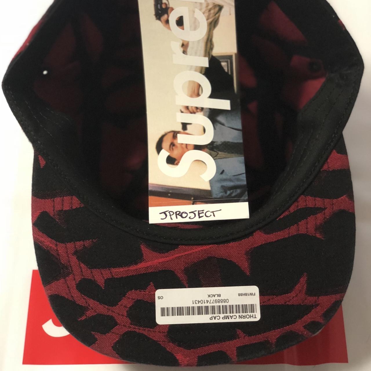 SUPREME RED THORN CAP CAMP U SIZE Condition 9 5 10