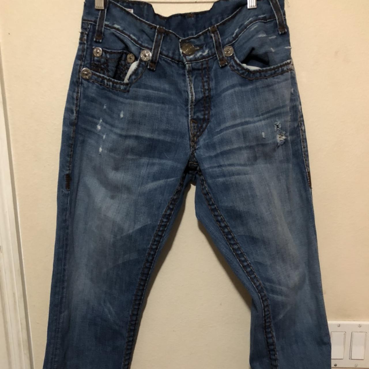 True Religion Logan Super T jeans Sz 33x34 HMU! - Depop