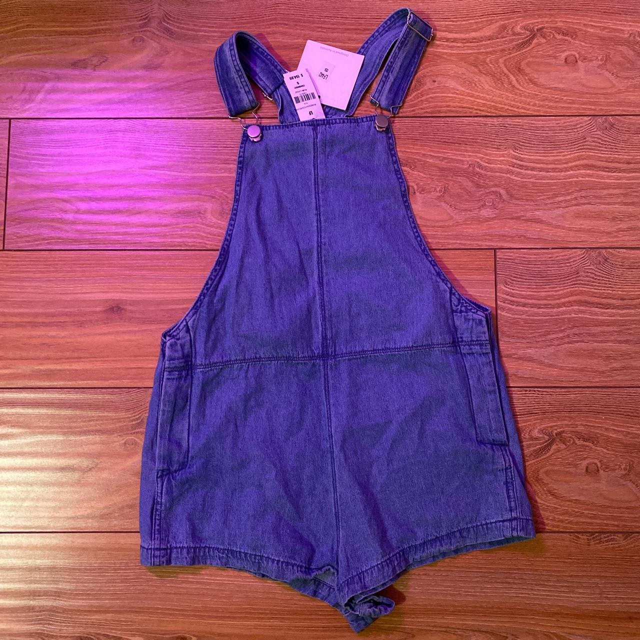 LF denim overalls never worn with tags - Depop