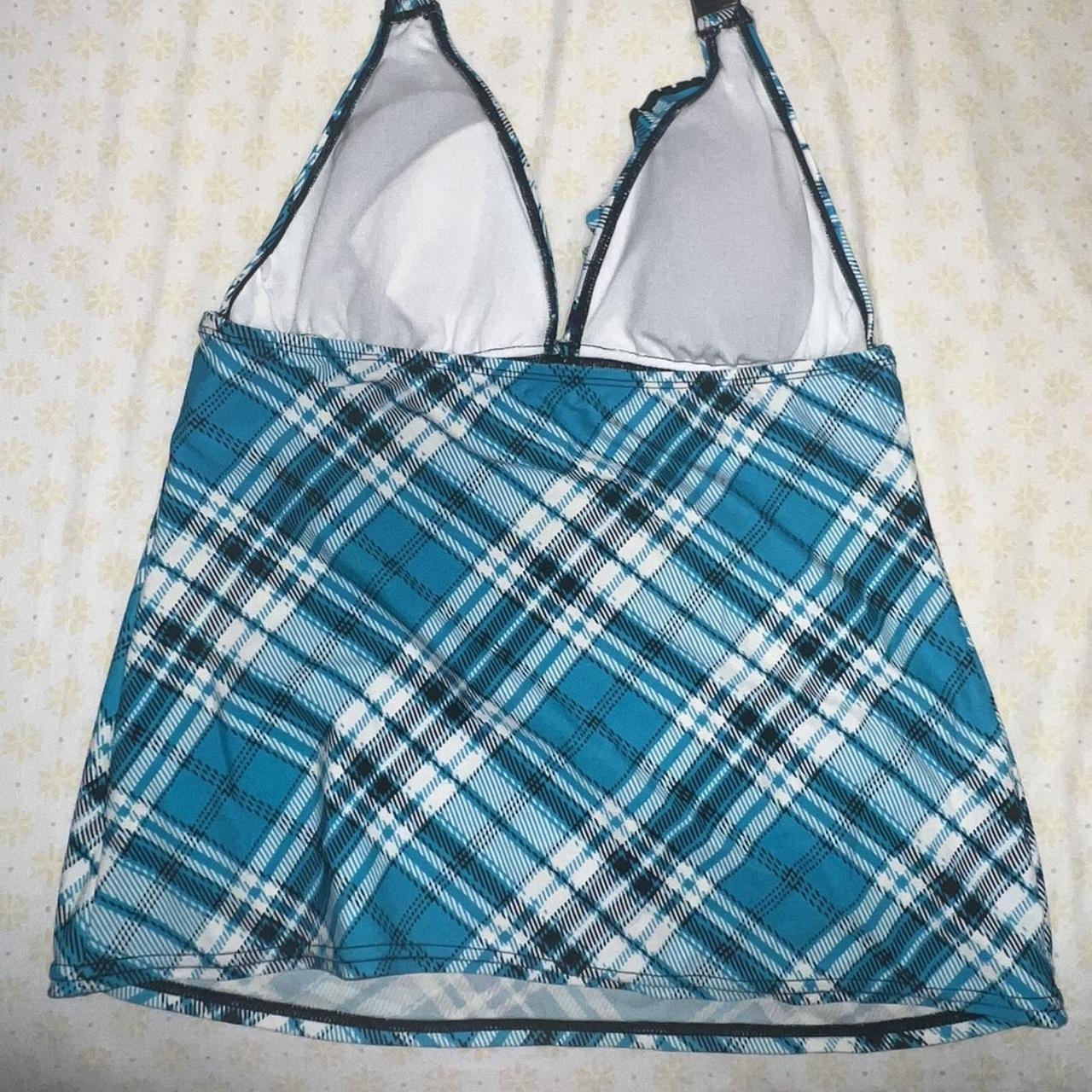 ADORABLE mall goth, Y2K swim top! Fits true to size!! Depop