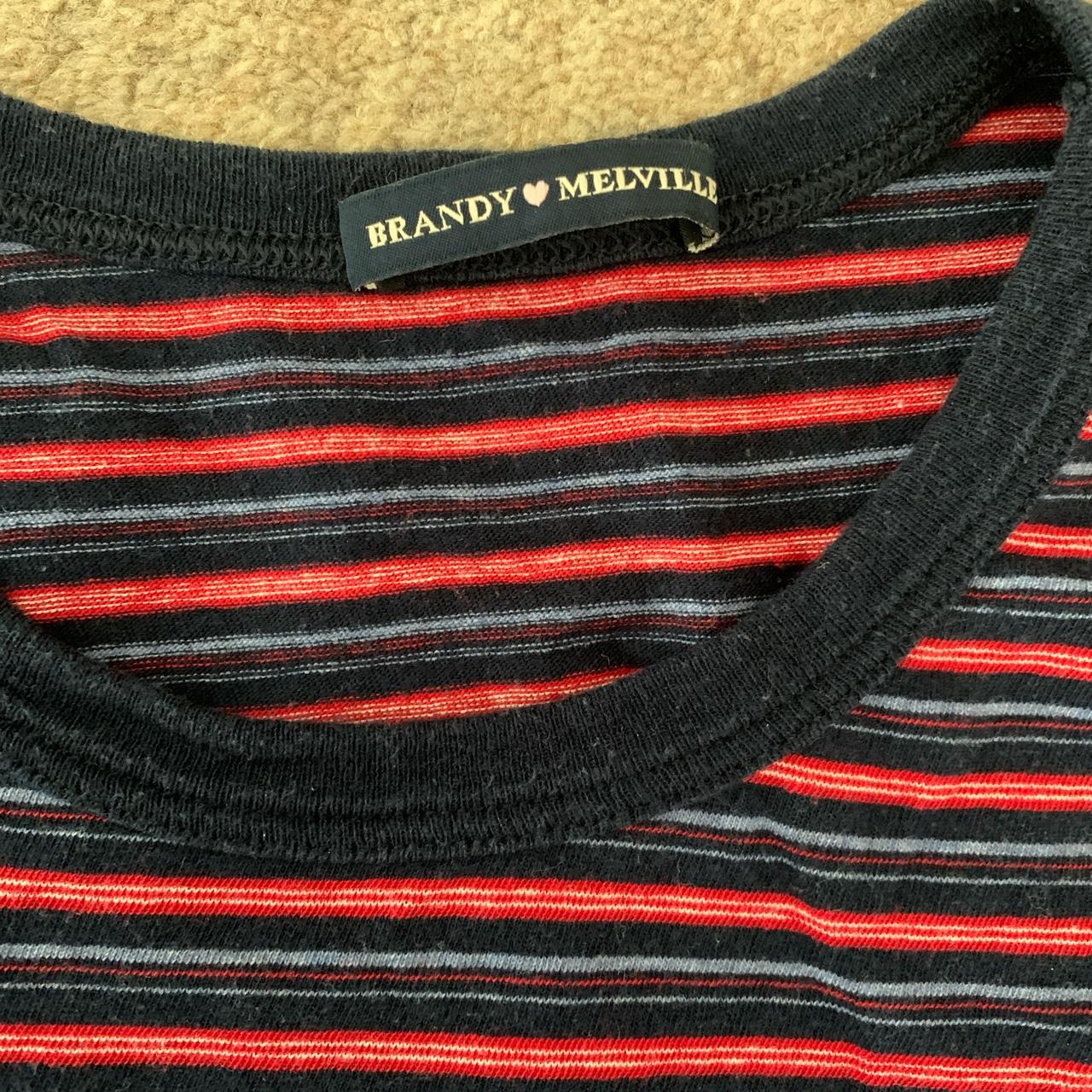 Brandy Melville SS TOP Red w/ Blue & White Stripes Patriotic! Medium - Tops  & T-Shirts, Facebook Marketplace