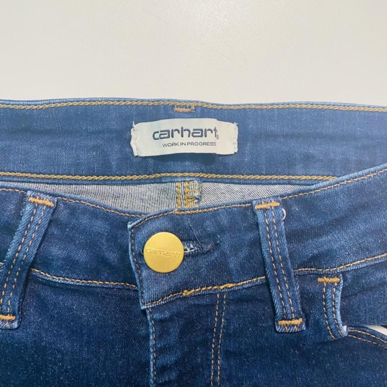 Carhartt skinny indigo jeans Basically brand new... - Depop