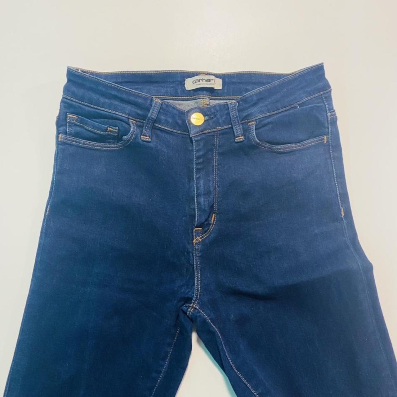 Carhartt skinny indigo jeans Basically brand new... - Depop
