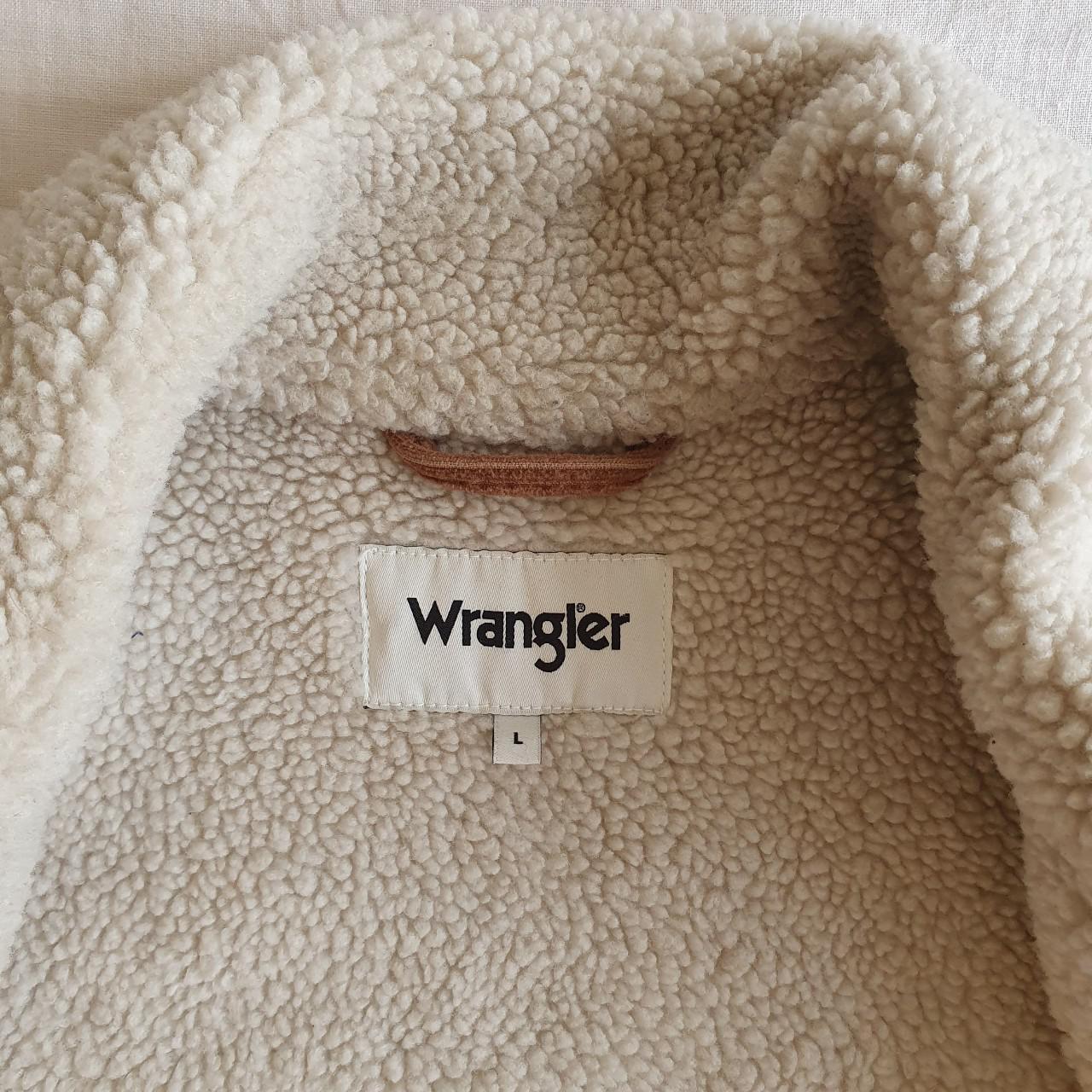 Wrangler bomber jacket, features a brown corduroy... - Depop