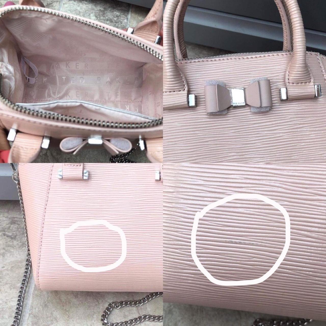 Ted Baker Women's Pink and Silver Bag | Depop