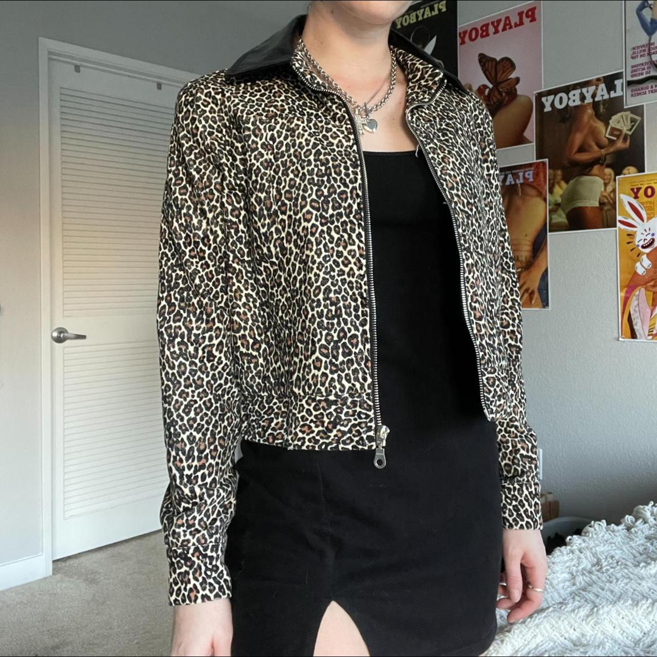 Product Image 1 - Valfre cheetah print zip-up cropped