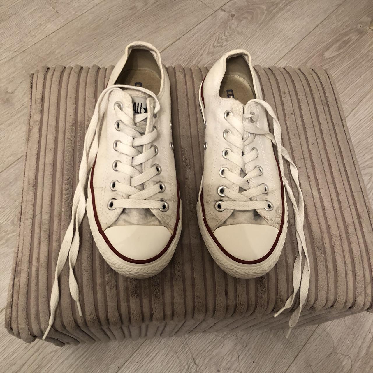 White converse shop size 5 uk