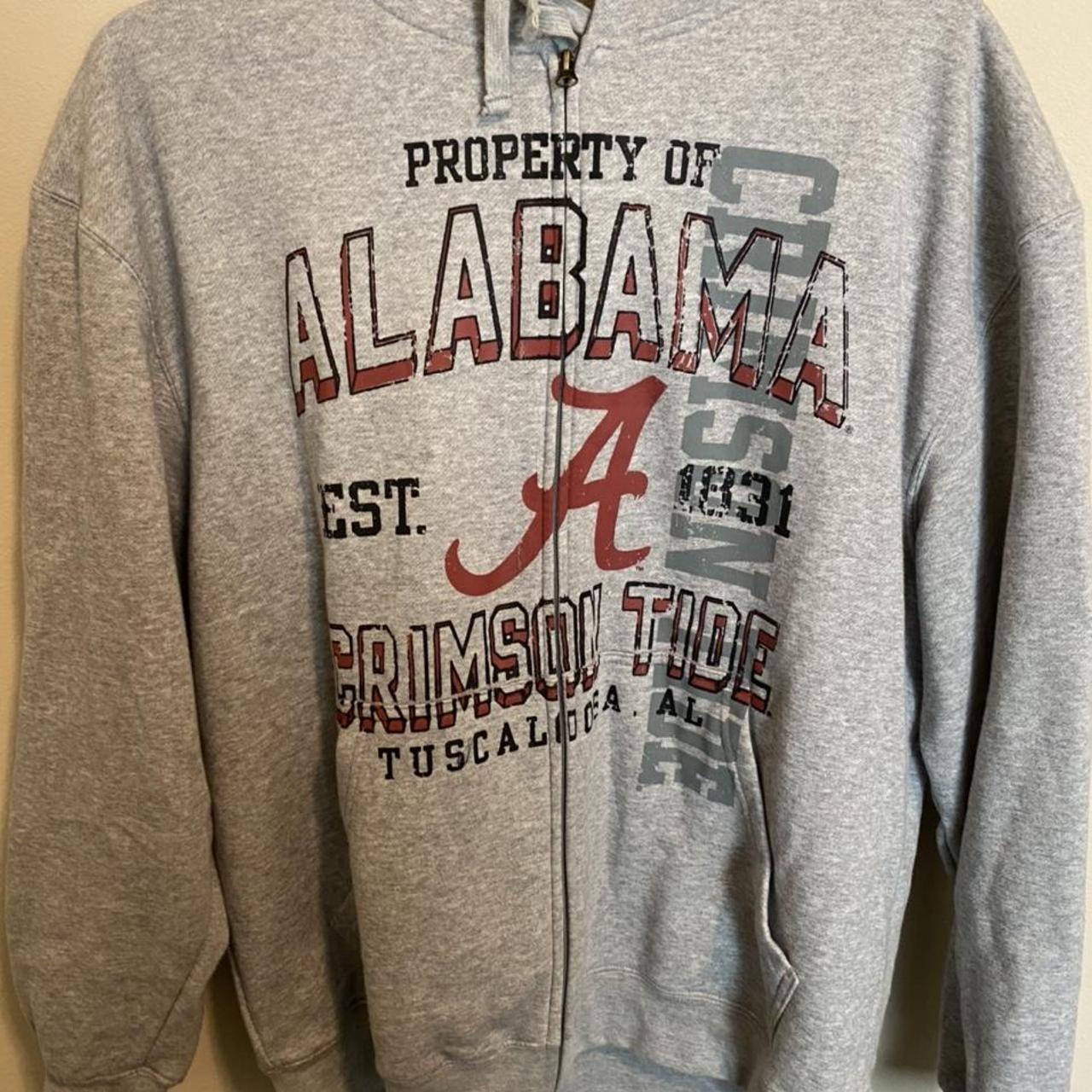 Alabama Zip Up Hoodie Alabama Alabamafootball Depop   P0 