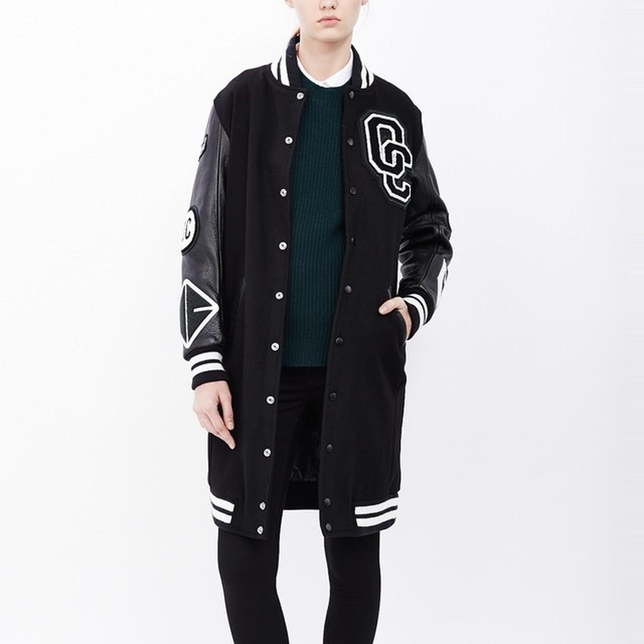 OC varsity jacket for men. Color: Black Size: XS | Depop