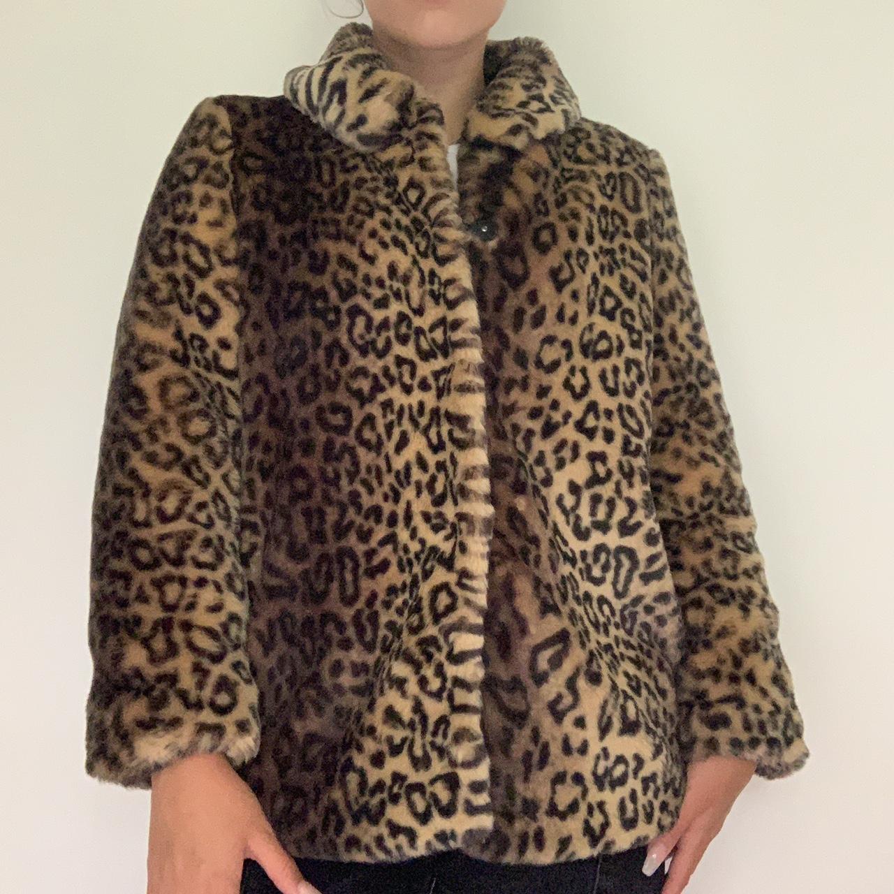 Miss selfridge 2024 leopard coat