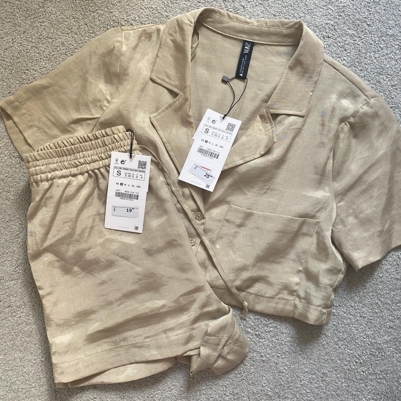 zara beige co ord