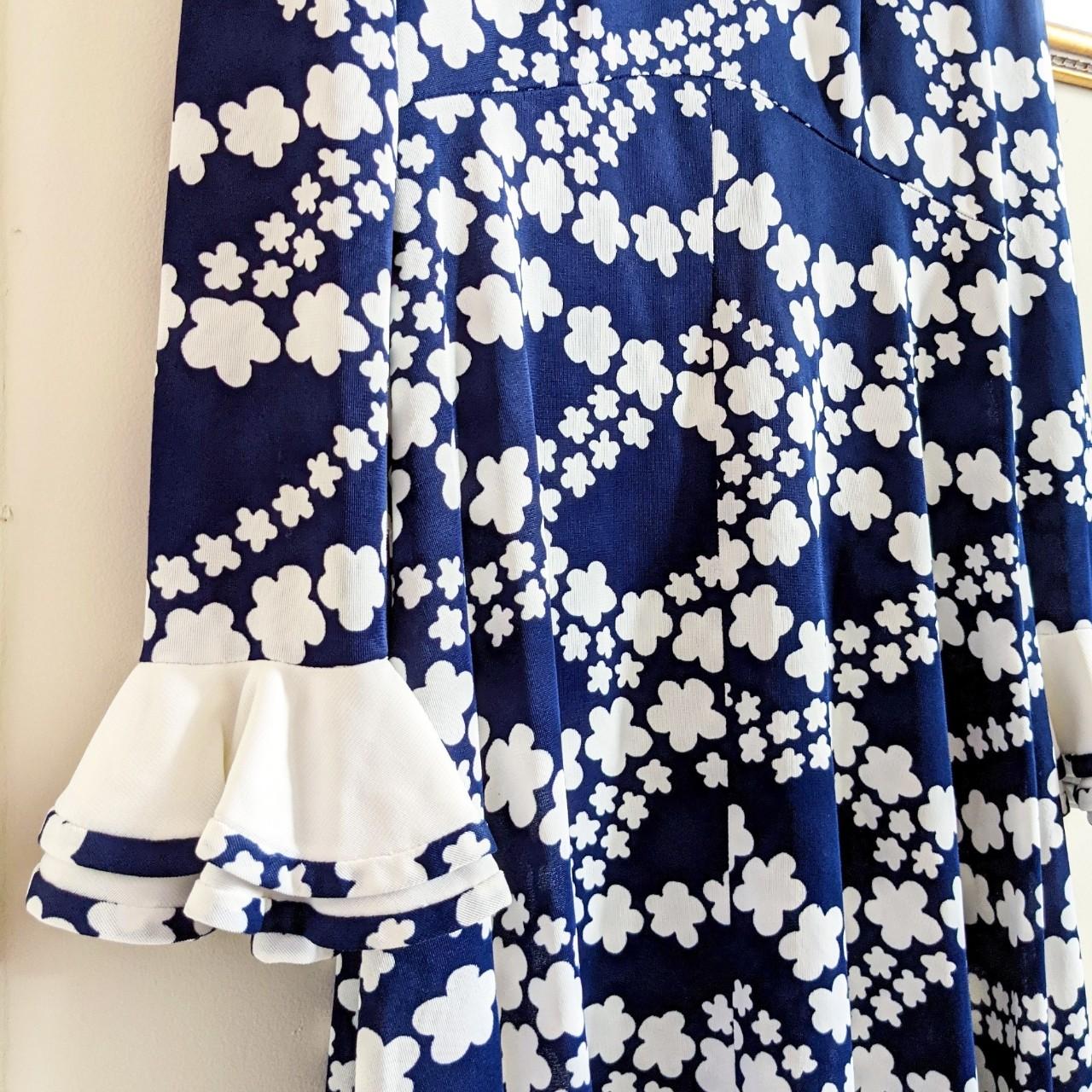 Women's Navy and White Dress (4)
