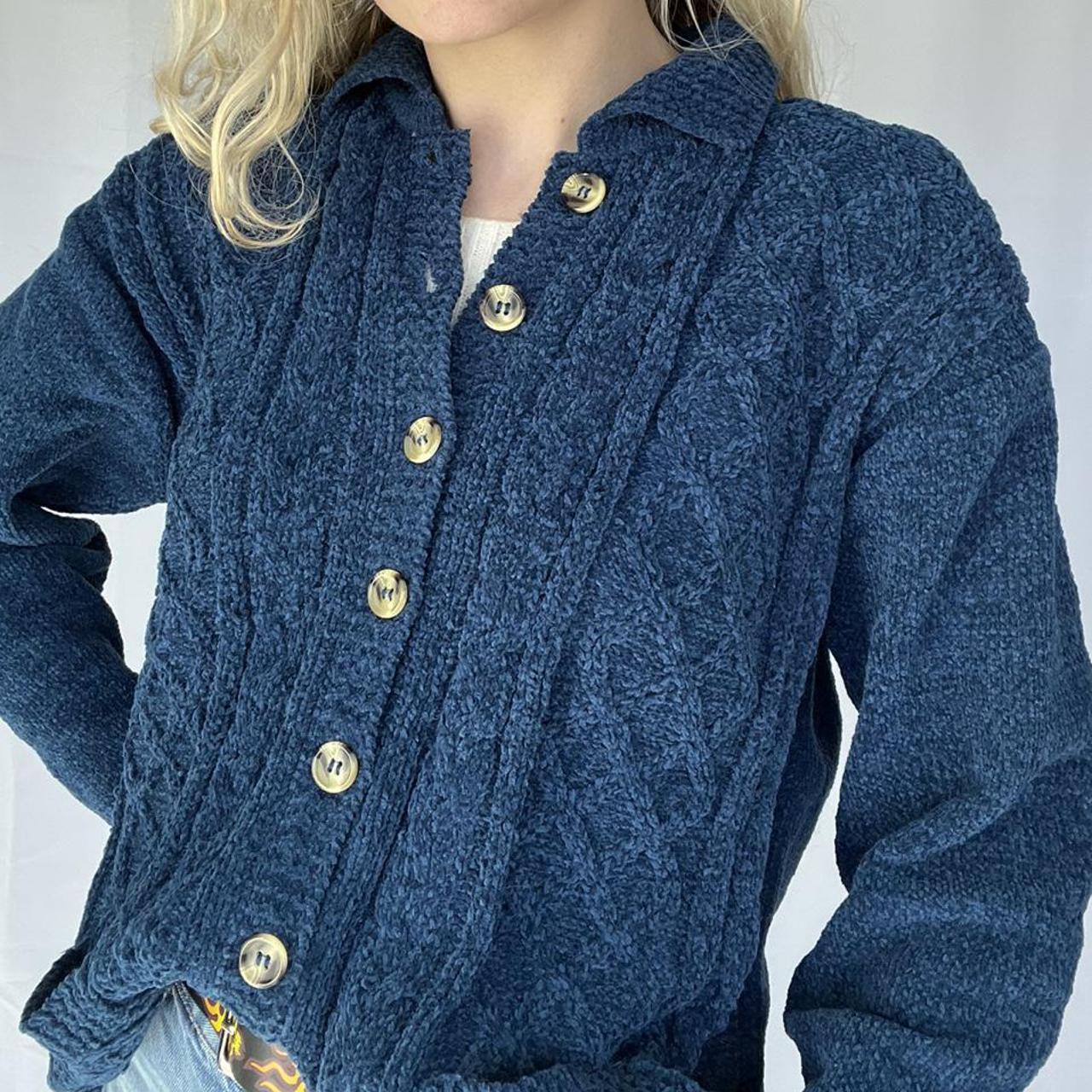 Erika & Co. Women's Blue Cardigan | Depop