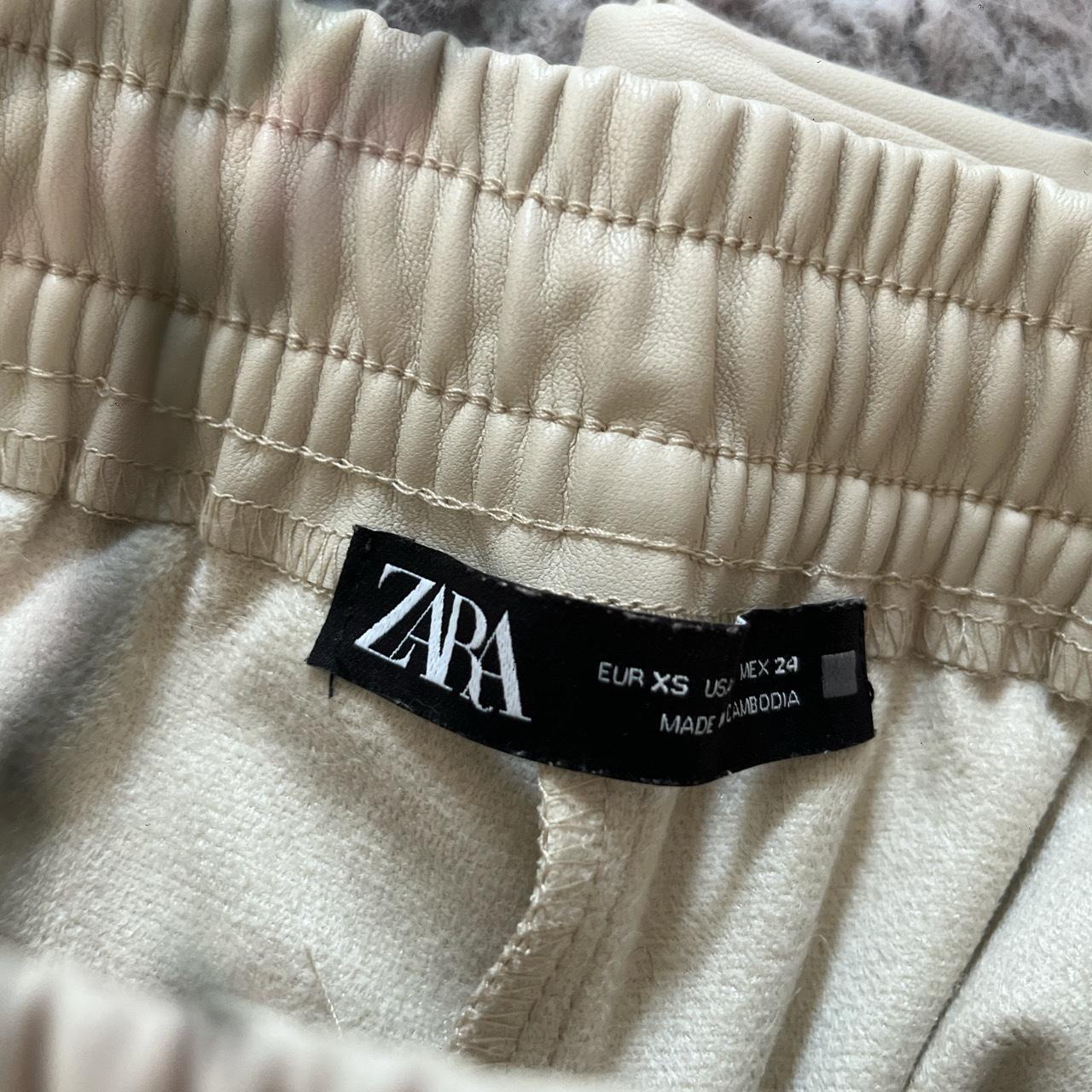 Zara Women's Cream Trousers | Depop