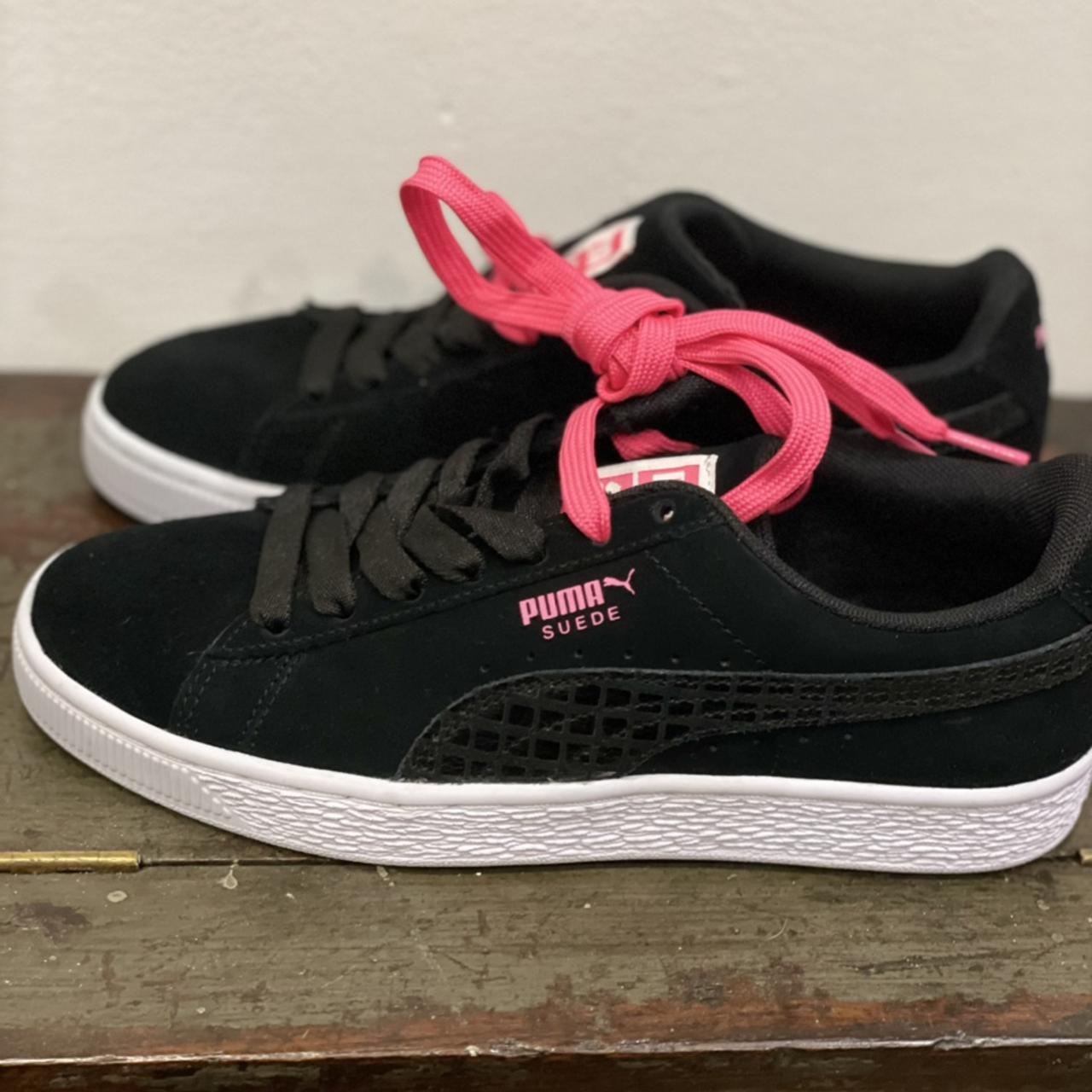 Puma pink outlet fluorescent shoes