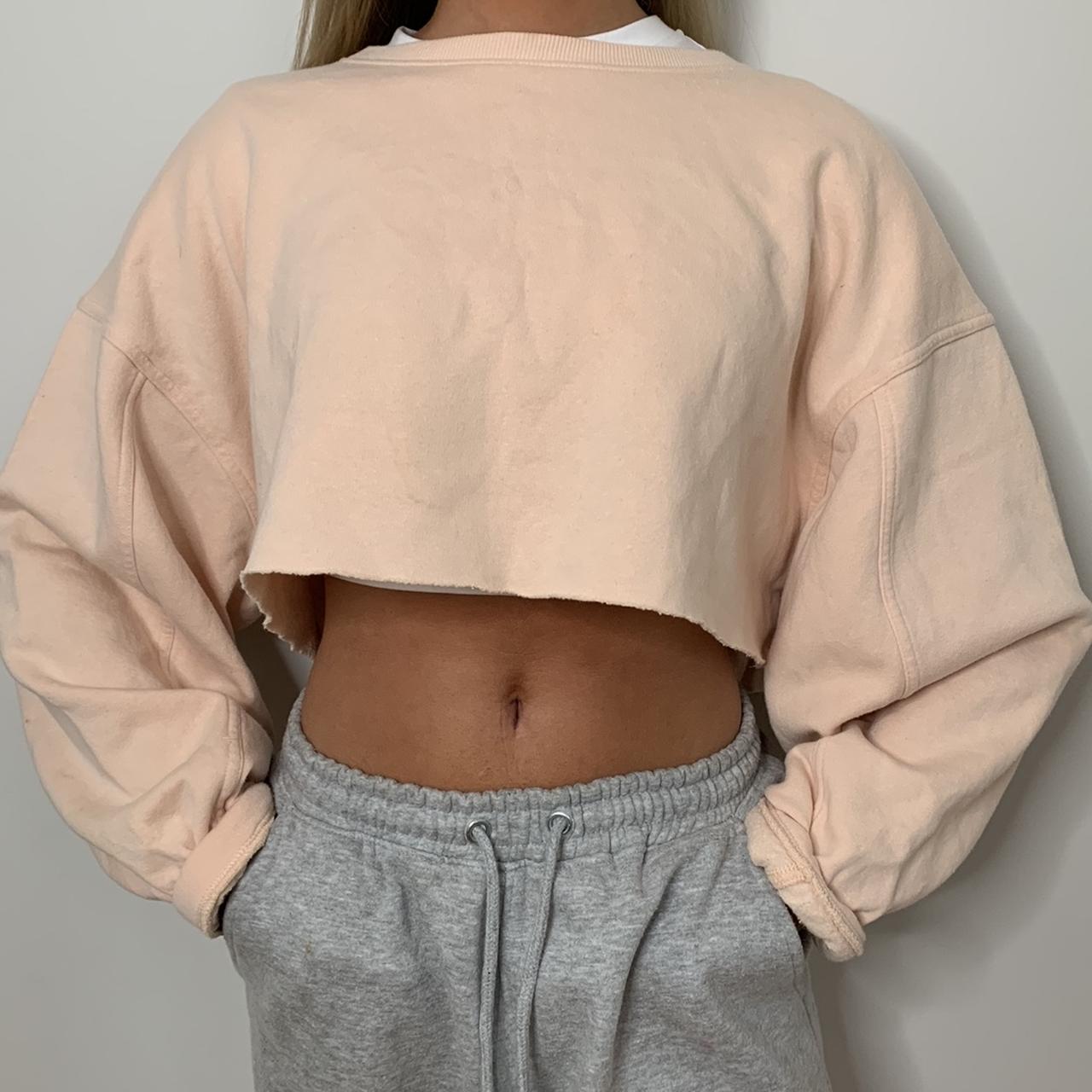 Nude crop sale sweater