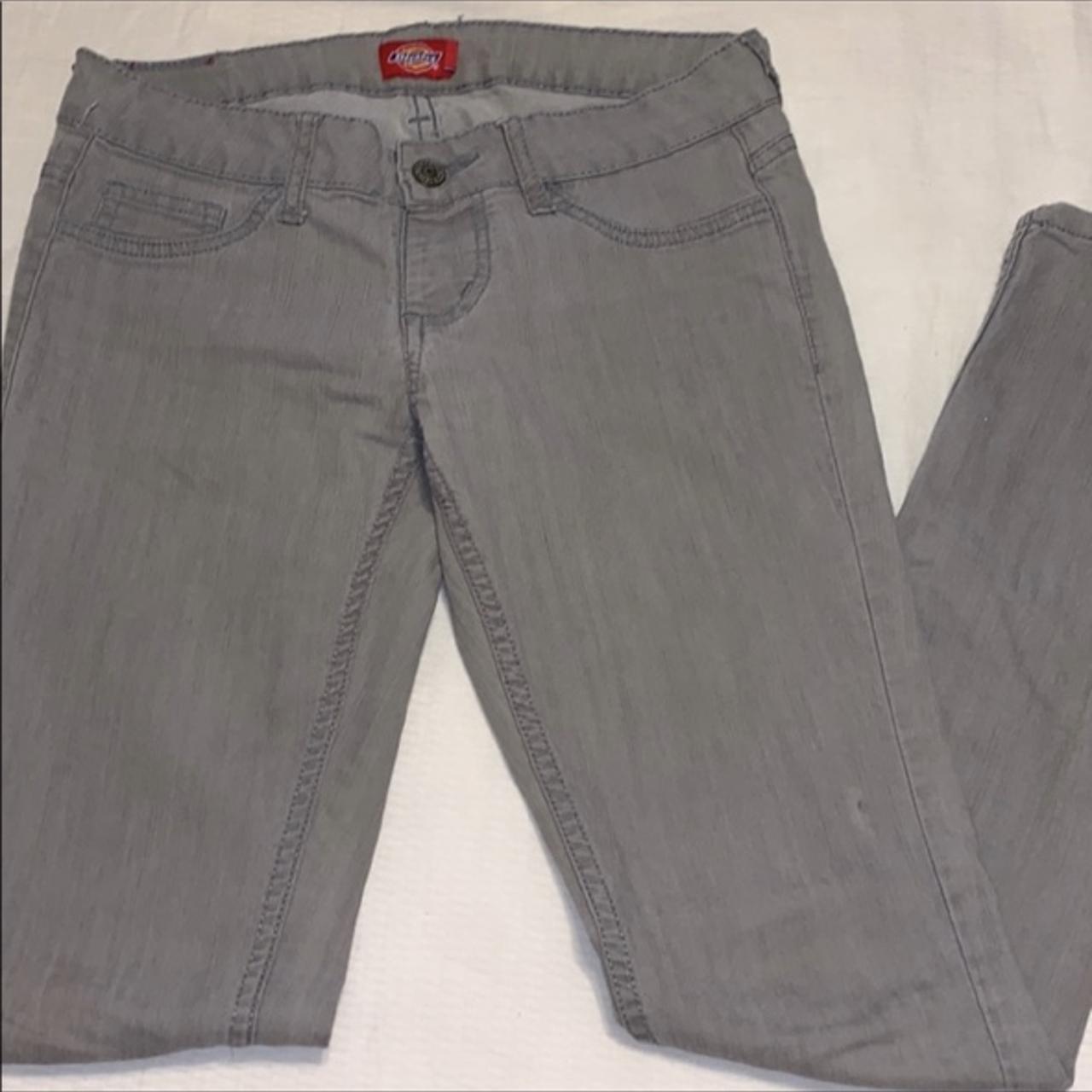 Dickies Women's Grey Jeans Depop