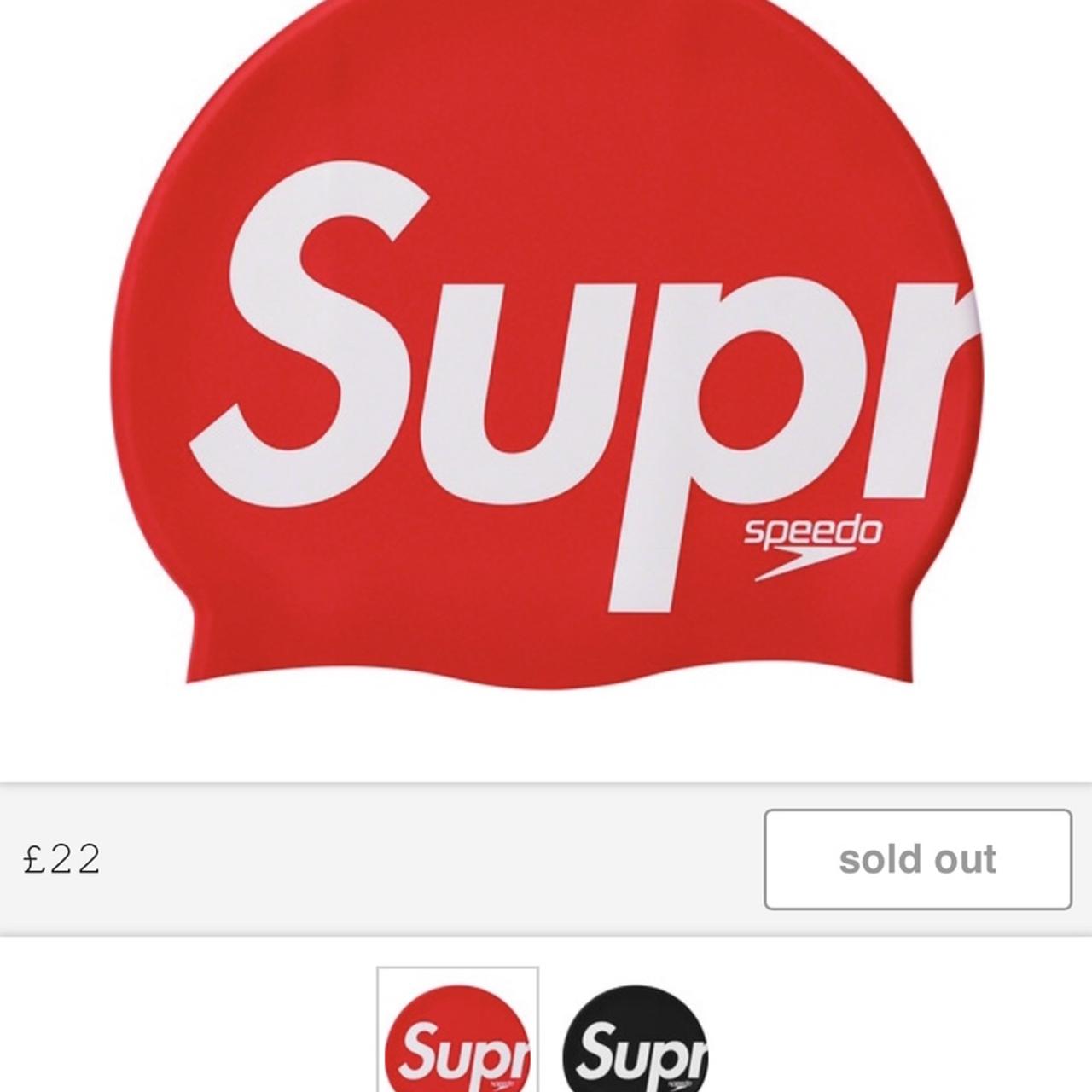 Supreme speedo swim cap in red. , Brand new in hand....