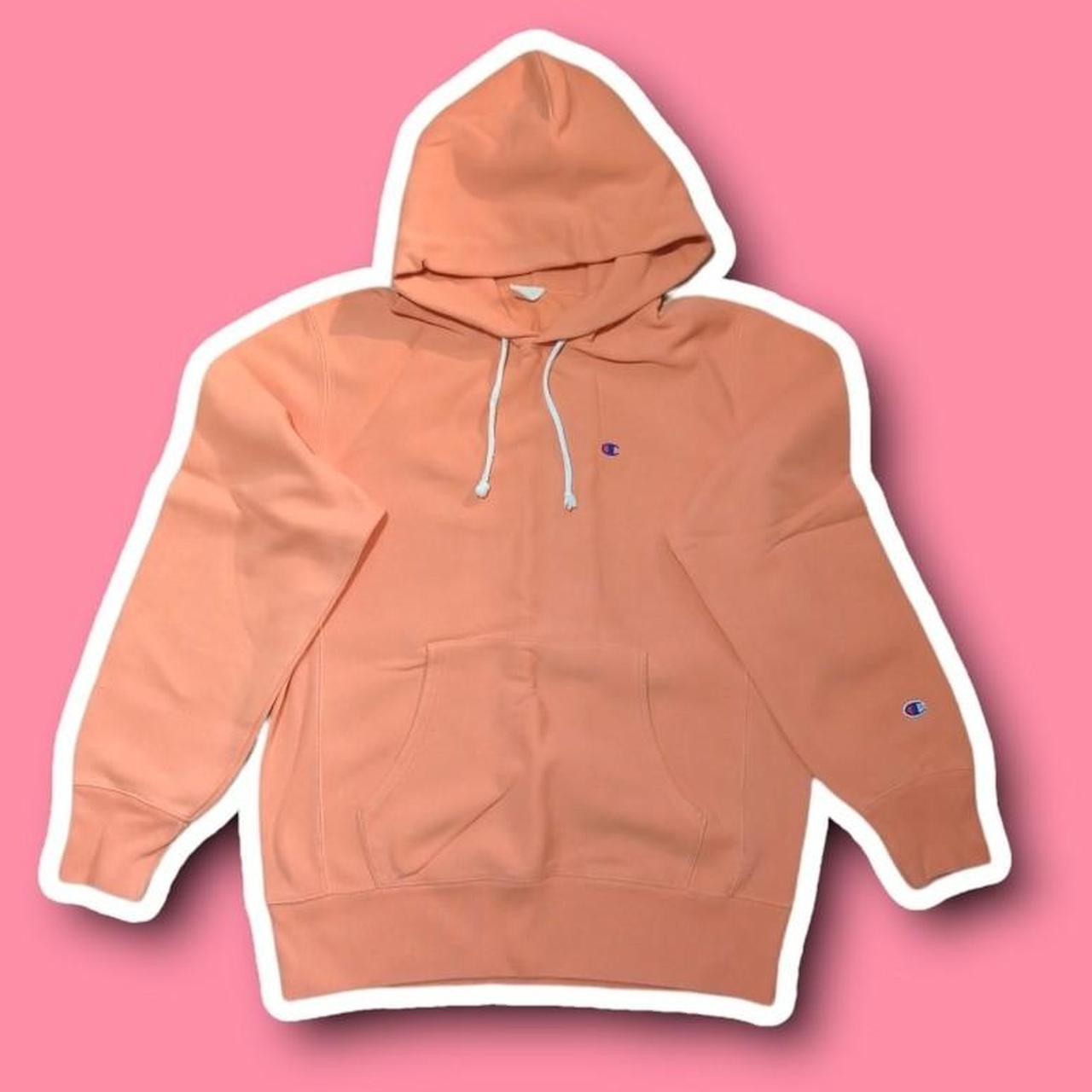 Peach champion hoodie clearance mens