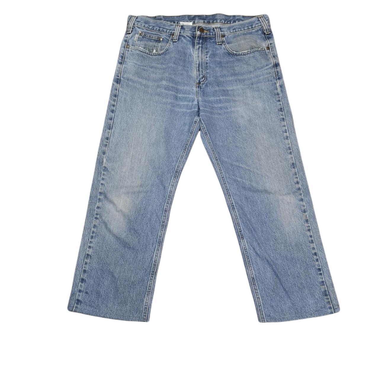 Men's Carhartt Denim Jeans Traditional Fit In Blue... - Depop