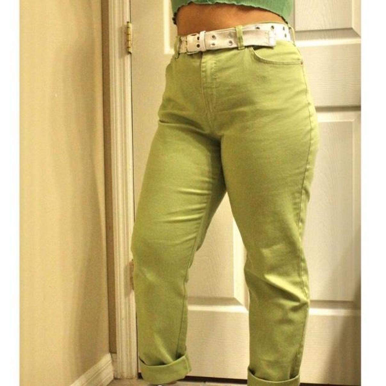 lime-green-pants-fits-m-l-depop