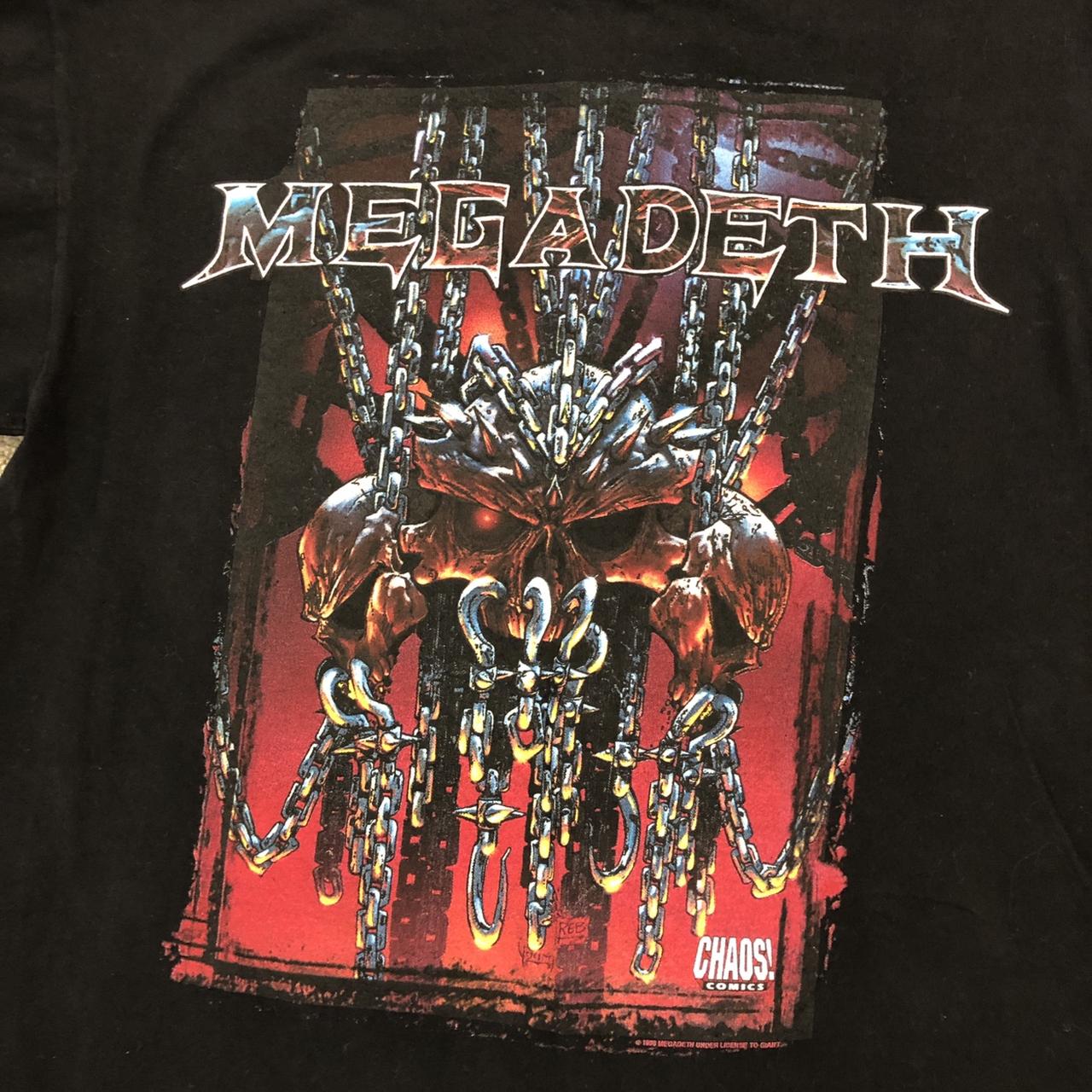 Megadeth World Tour 1998 shirt. Chaos Comics. Great...