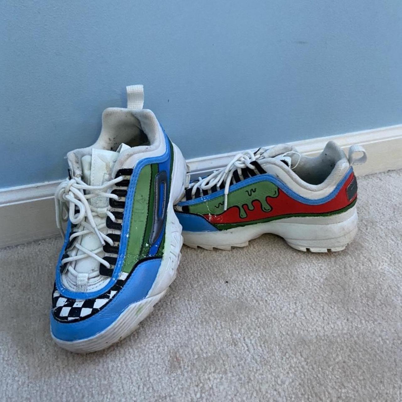 multicolor fila shoes