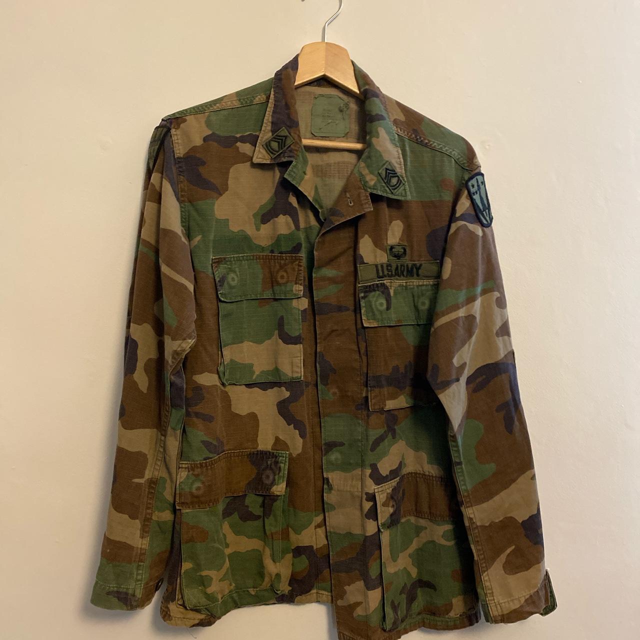 US Army military jacket size S - genuine US... - Depop