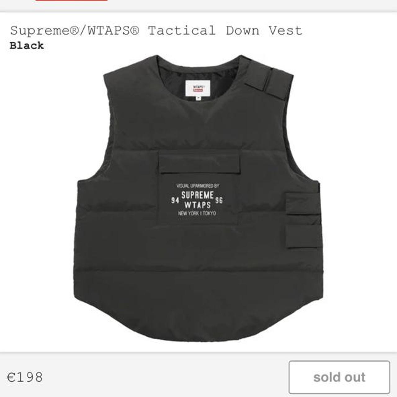 WTB WTB WTB SUPREME WTAPS TACTICAL DOWN VEST SIZE M... - Depop