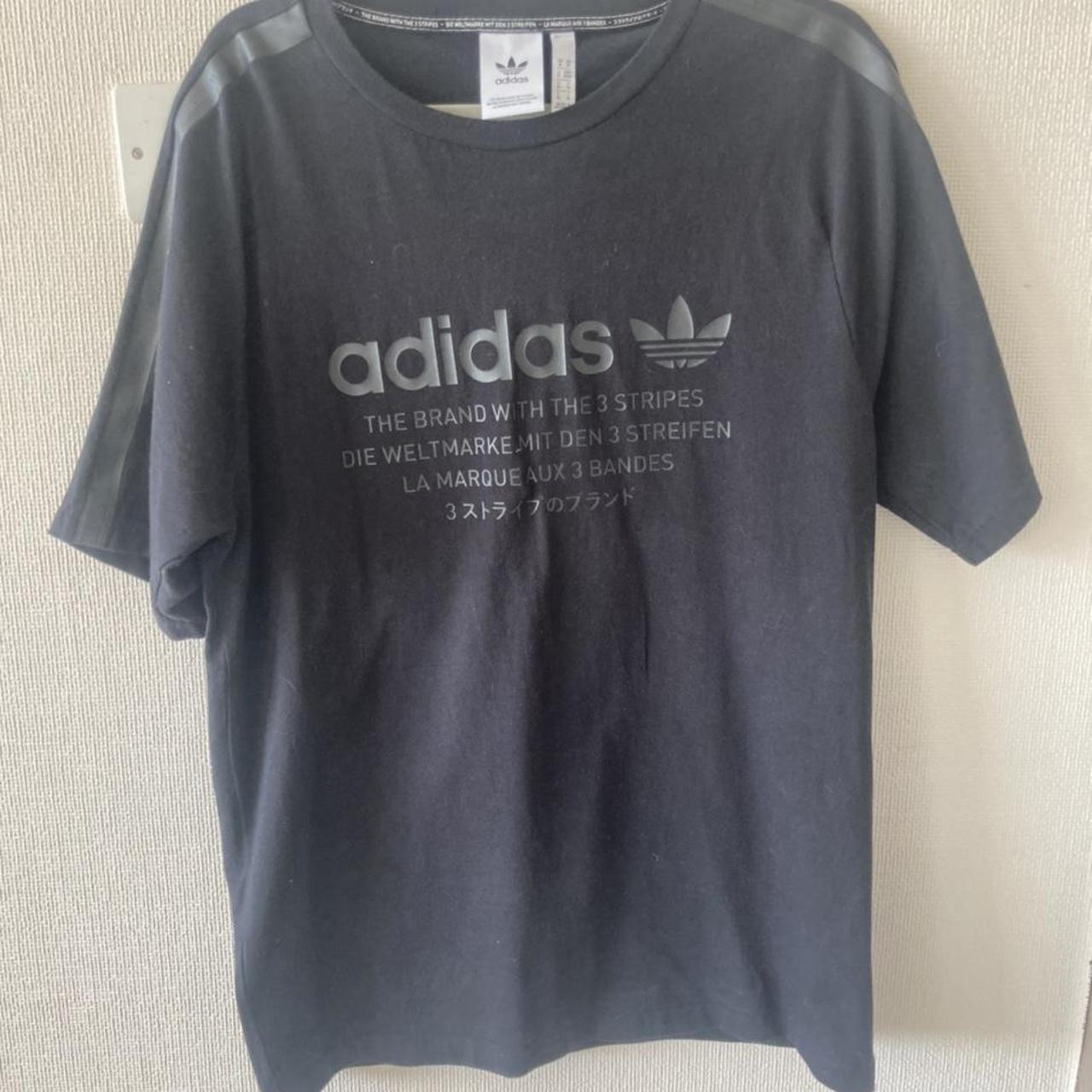 Adidas nmd t shirt black on sale