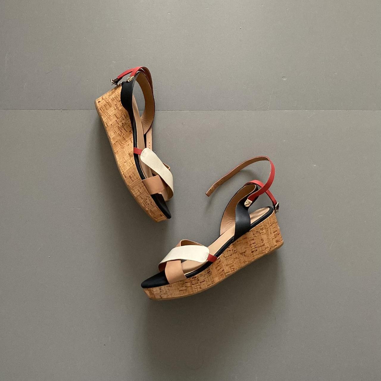 tommy hilfiger cork wedges