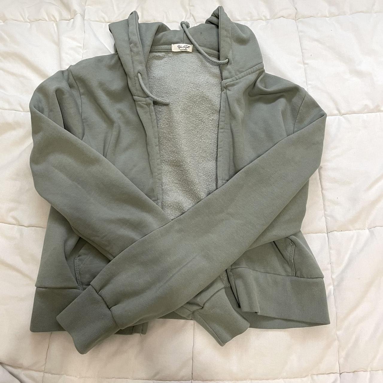 Brandy Melville green Zip up hoodie Women's One size