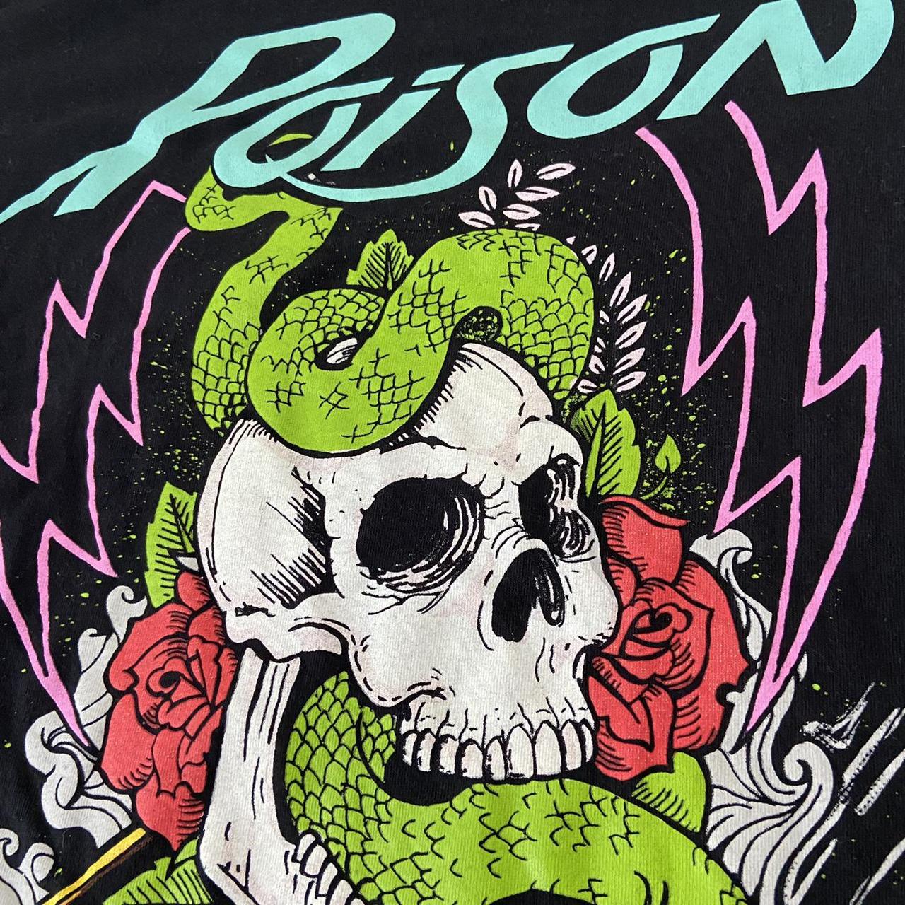 Poison Band Graphics Black Tee Shirt that has been... - Depop