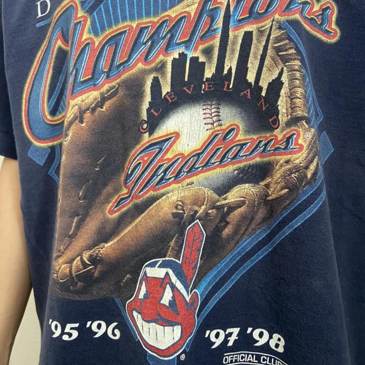 Vintage Cleveland Indians 1998 Graphics Tee Shirt... - Depop