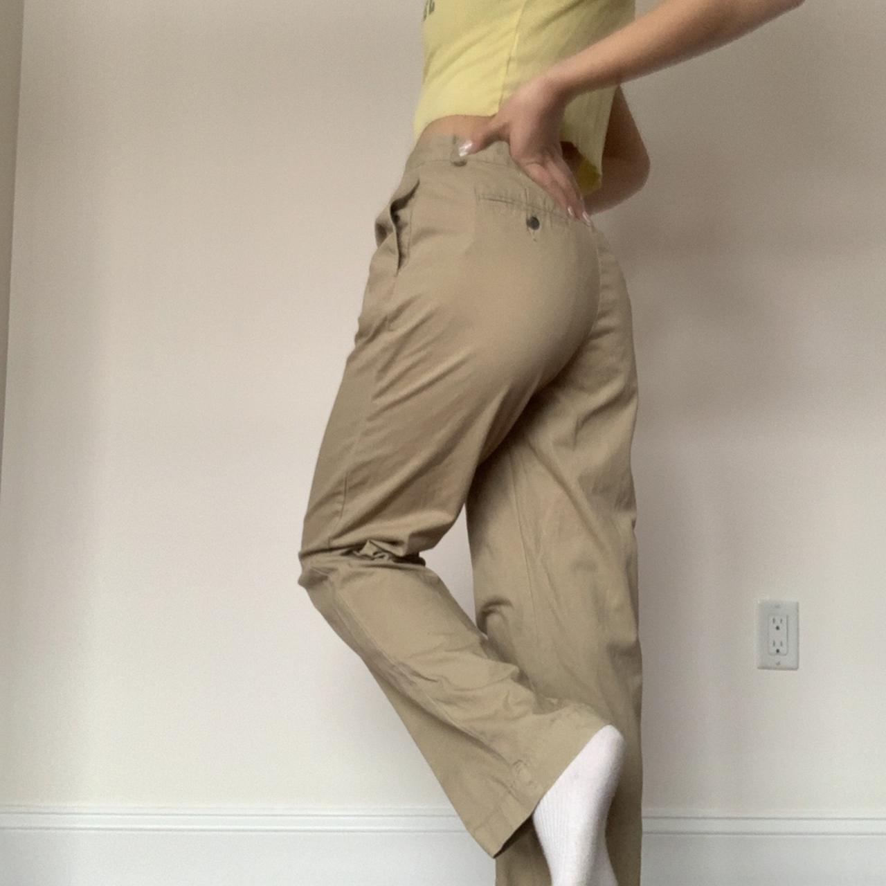 Lauren Ralph Lauren Womens Size 6 Beige Khaki Cropped Stretch Cuffed Capri  Pants | eBay