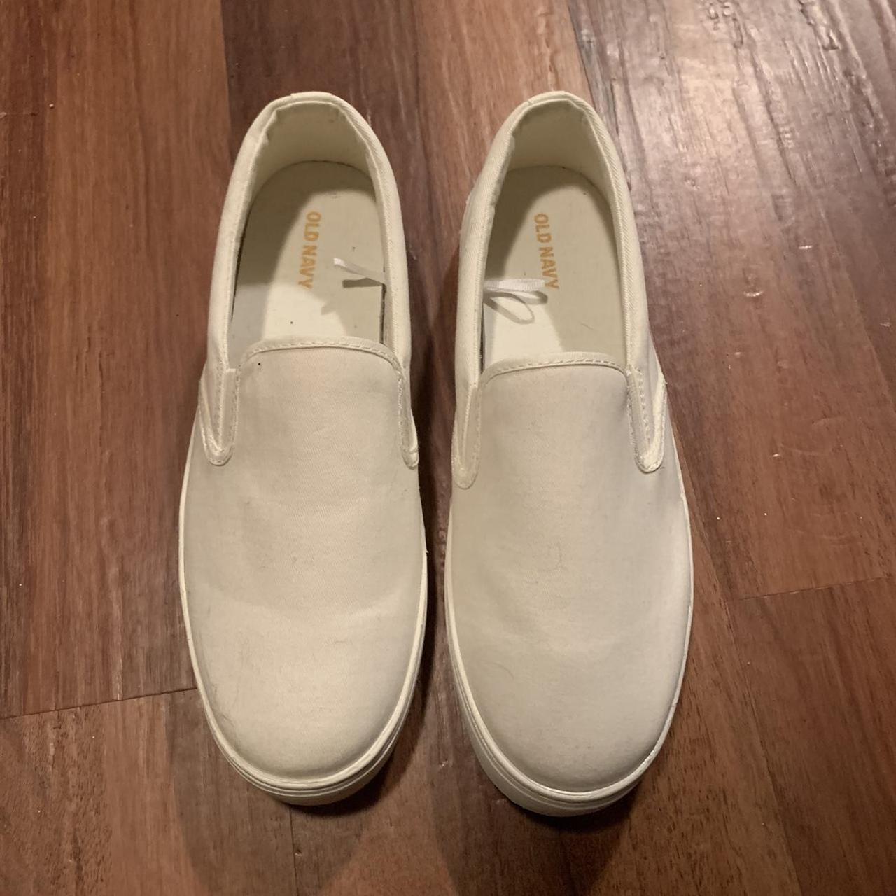 mens white canvas slip on sneakers