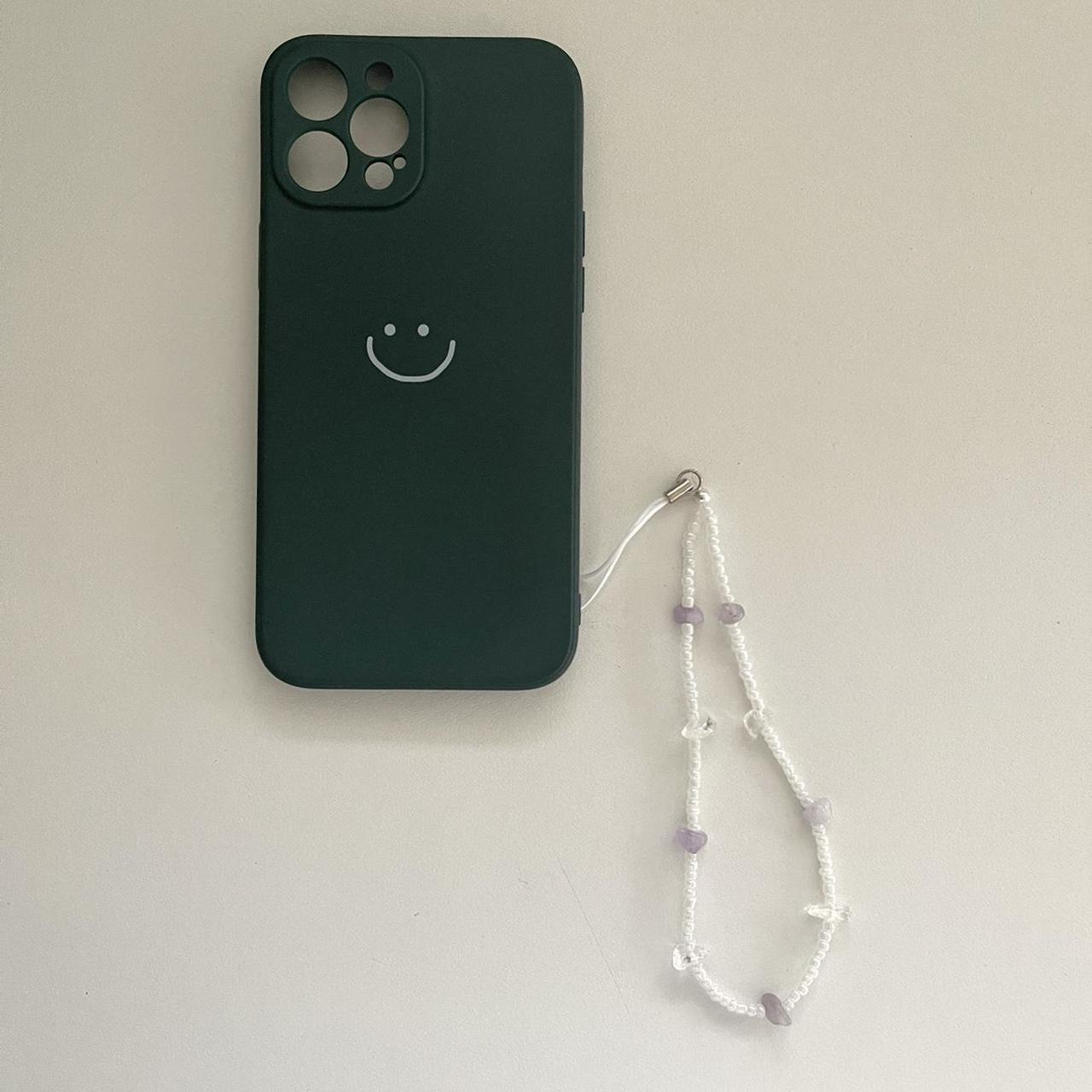 the cutest beaded phone charm with amethyst and... Depop