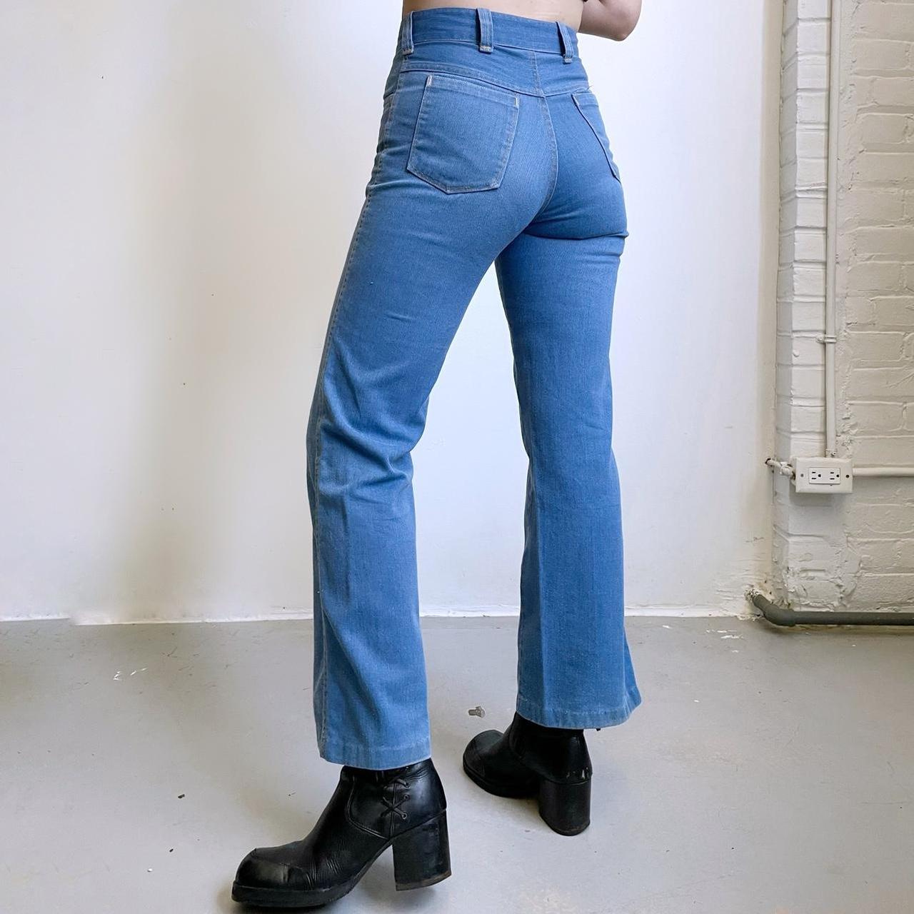 70s vintage bootcut flare western jeans by St... - Depop